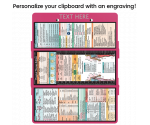 WhiteCoat Clipboard® Trifold - Pink Physical Therapy Edition